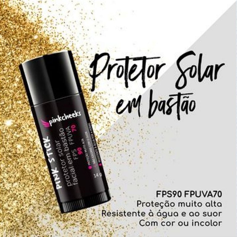 Pink Stick Km Protetor Solar Facial Incolor FPS FPUVA G Goub Running