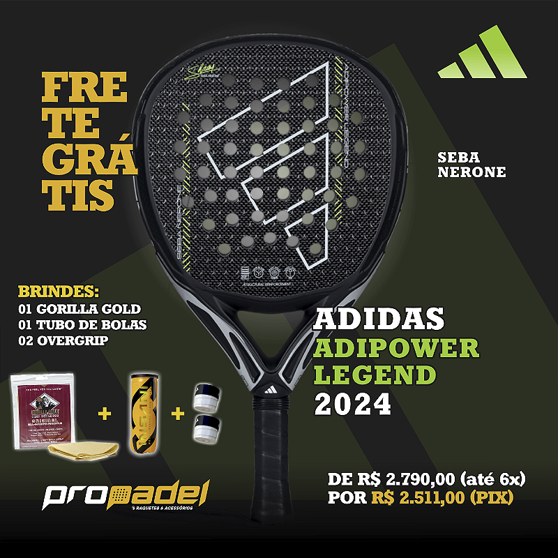 RAQUETE DE PADEL ADIDAS ADIPOWER LEGEND 2024 – SEBA NERON - Loja