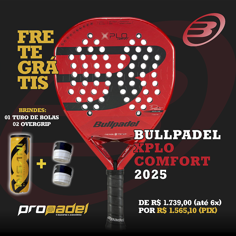 RAQUETE DE PADEL BULLPADEL XPLO 2025 MARTIN DI NENNO - Loja Propadel