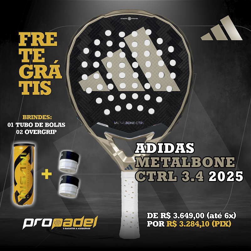 RAQUETE DE PADEL ADIDAS METALBONE CONTROL 3.4 2025 - Loja Propadel