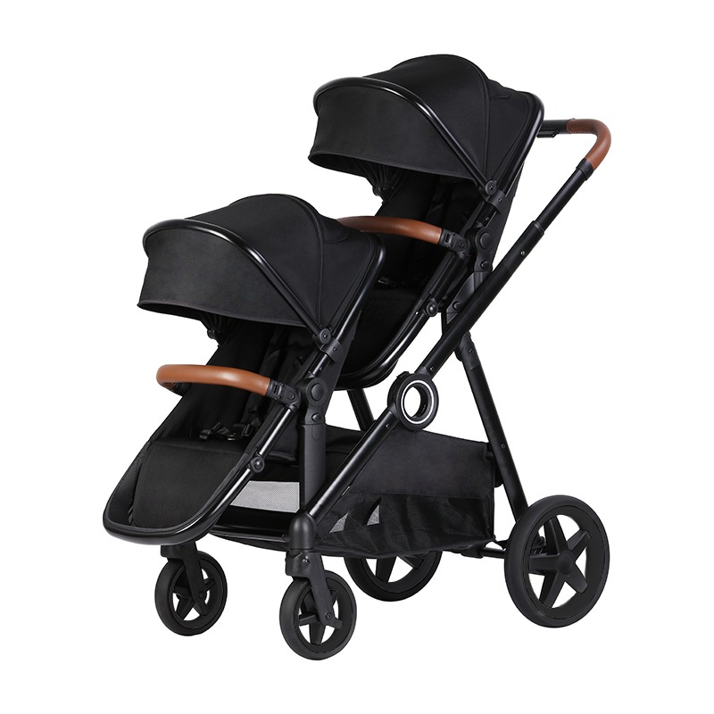 Carrinho Duplo Go 2 Preto - Kikkaboo - Baby Buys Brasil