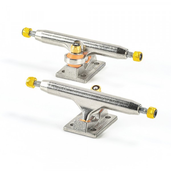 Par de Trucks Completos Black-River Trucks *BRT* X-Wide Silver