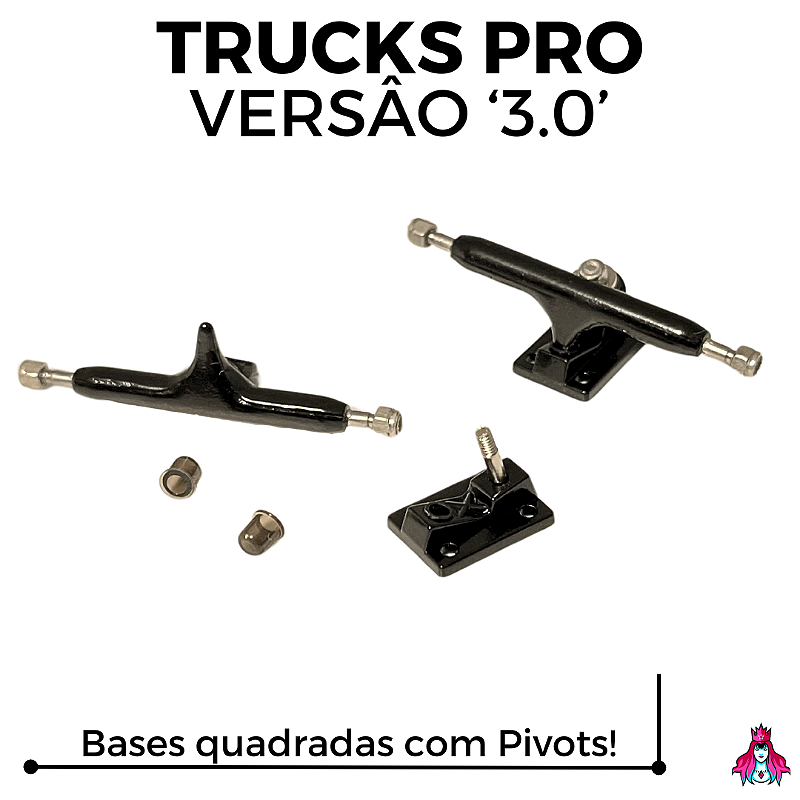 Par de Trucks Custom PRO 3.0 34mm cor Black - Custom Shop