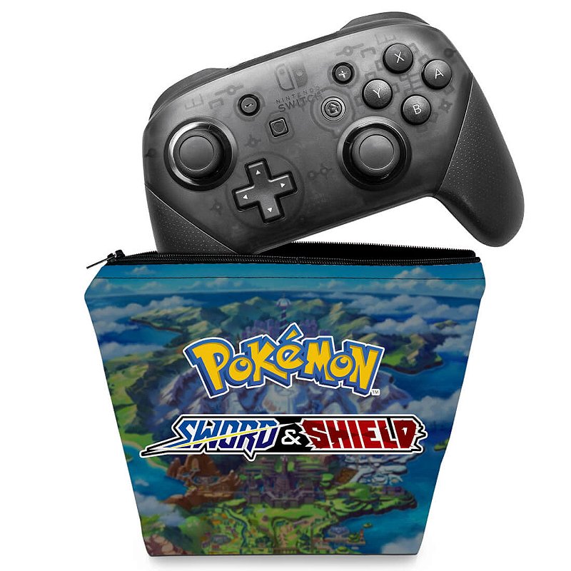 Capa Nintendo Switch Pro Controle Case - Pokémon Sword And Shield - Pop ...