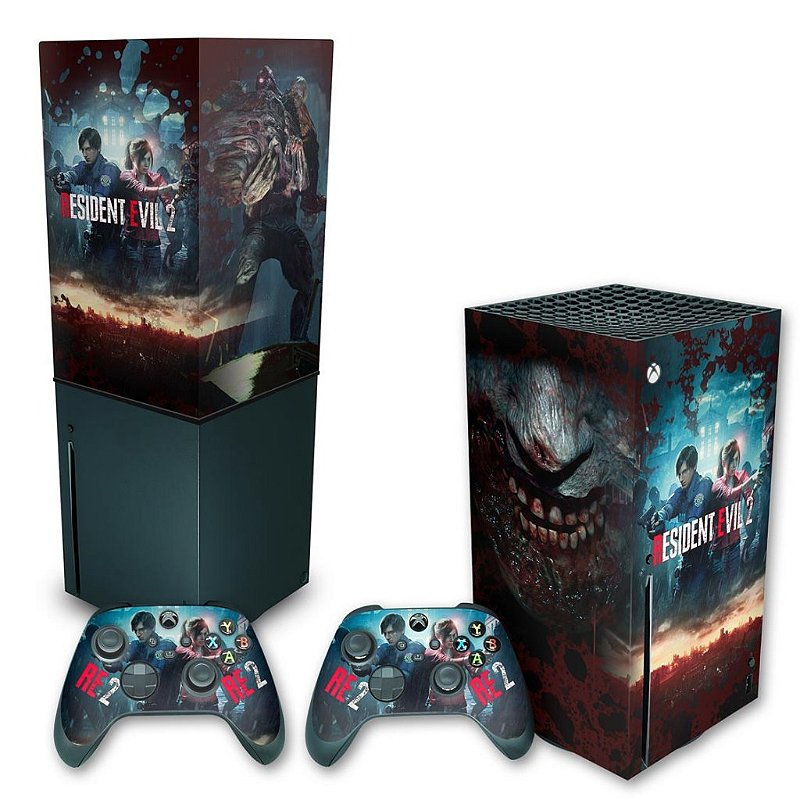 Skin Xbox One Fat Controle Adesivo - Resident Evil 2 Remake em