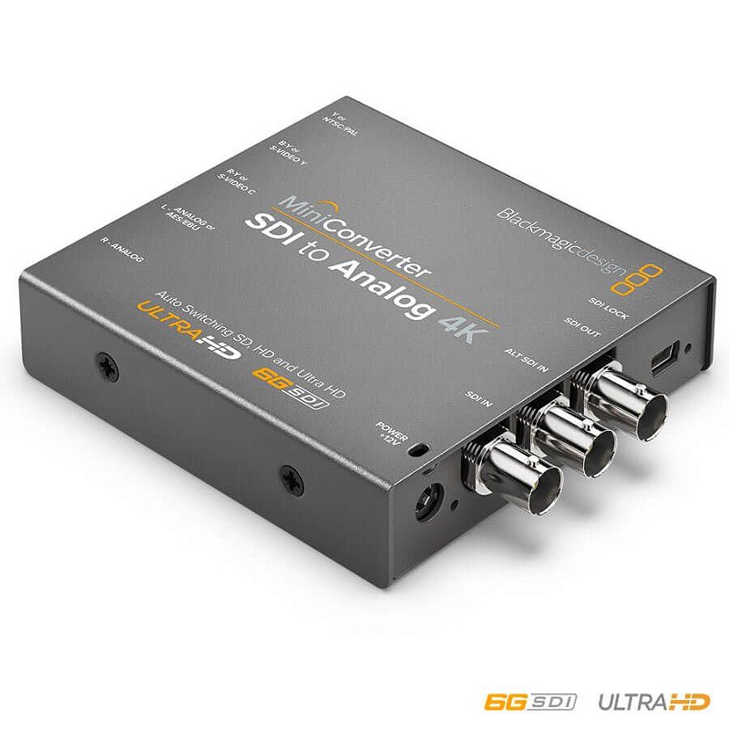Blackmagic Mini Conversor SDI Para Analógico 4K - VIDDIUM