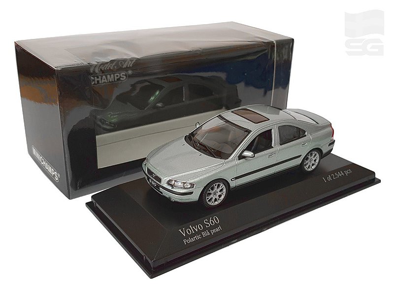 Miniatura Volvo S60 2000 Ice Blue Metallic Minichamps 1/43 - USADO