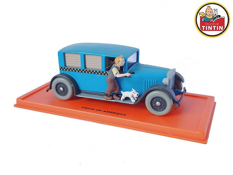 Miniatura Taxi Checker das Aventuras de Tintin na América Editora