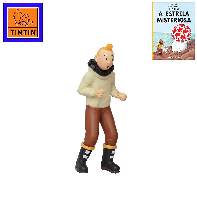 TINTIN フィギュア Boneco Tintim Piloto - As Aventura de Tintim - A Estrela