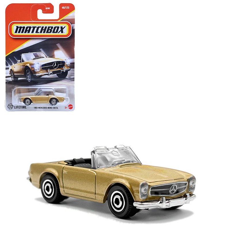Miniatura Mercedes 230 SL 1963 Matchbox Dourado jbp22 - SG SWEDEN 🇸🇪