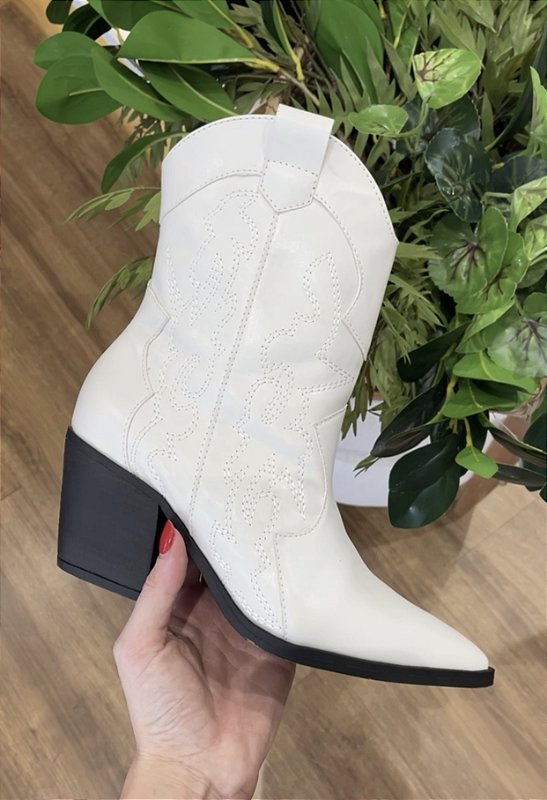 Bota Country Mariah Off White