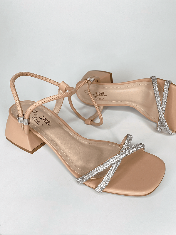 Sandália Cristal Nude