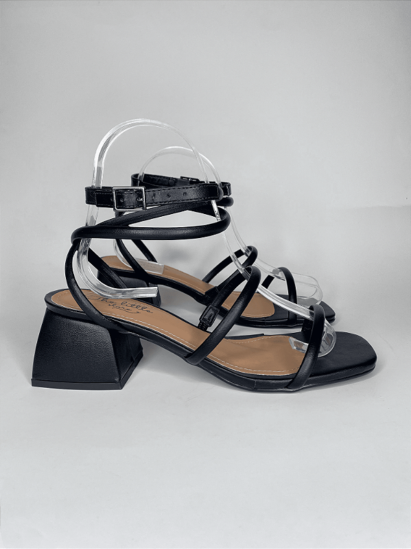 Sandália Perola Preta