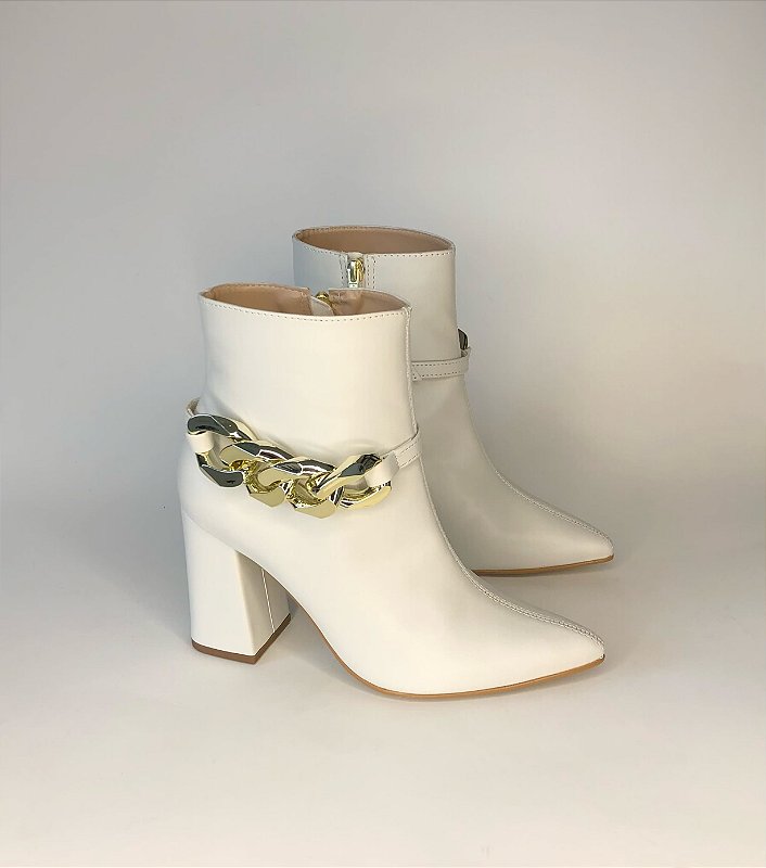 Bota Vicky Off White 2 em 1