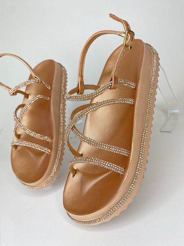 Papete Hailey de Brilhos Bronze rose