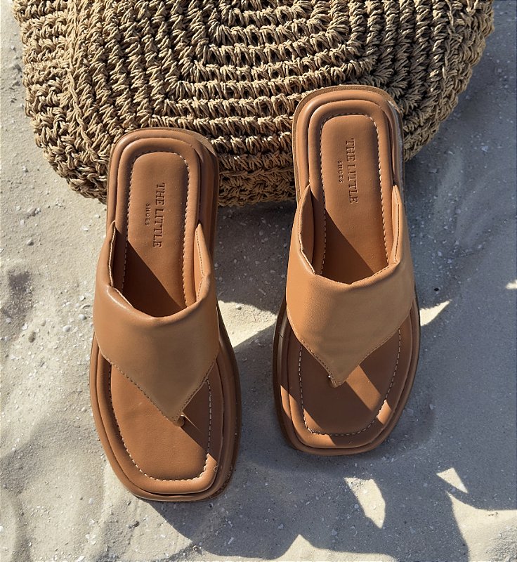 Chinelo Flatform Ibiza Marrom