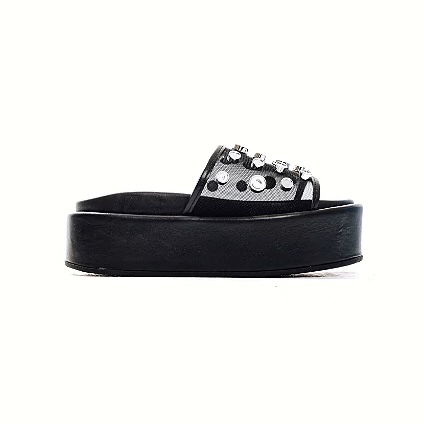 Morgana - Tamanco Flatform Feminina Preto