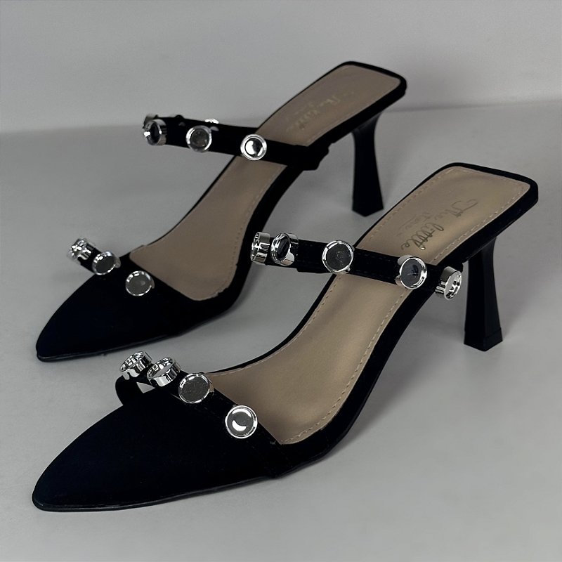 Luna - Tamanco Feminino Preto