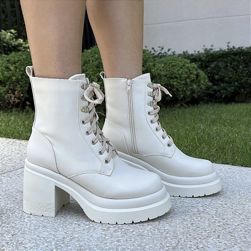 Bohemia - Bota Feminina Off White