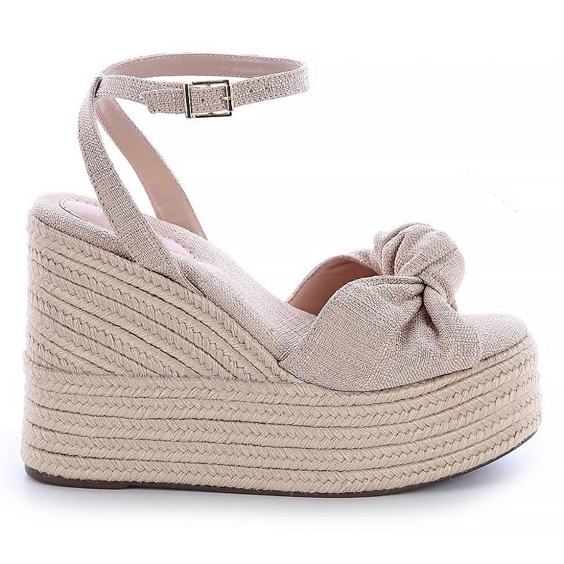 Duna - Sandalia Anabela Natural