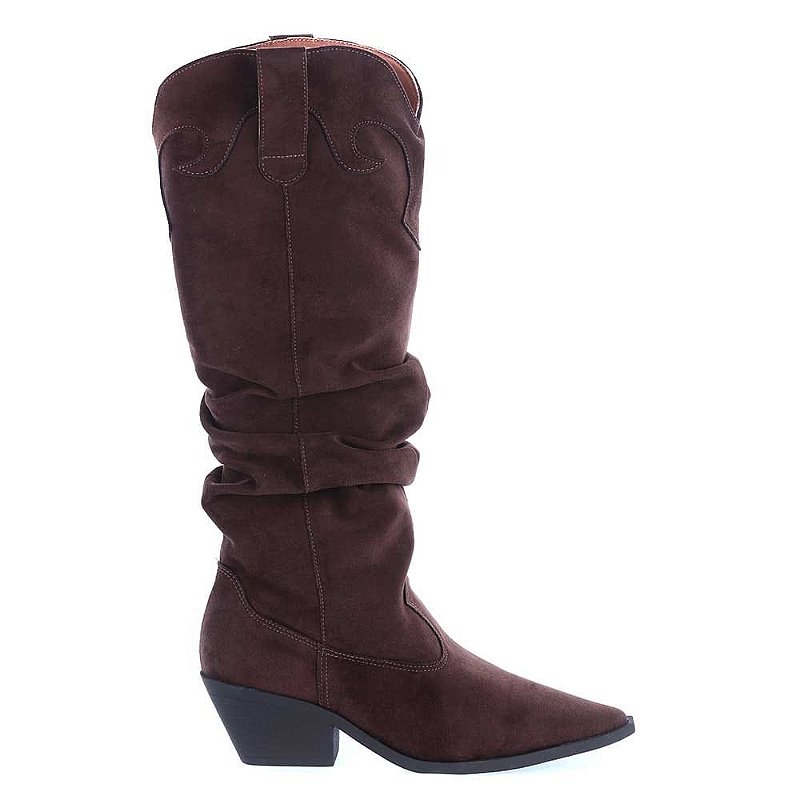 Dakota - Bota Western Cano Alto Bloco Marrom