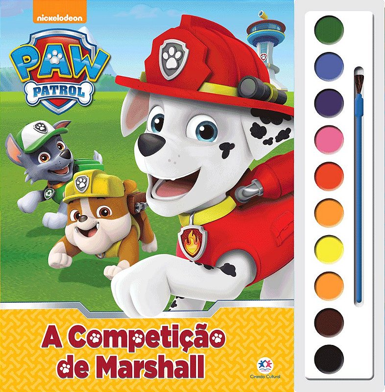 Livro Para Colorir Com Aquarela Patrulha Canina - Ciranda Cultural