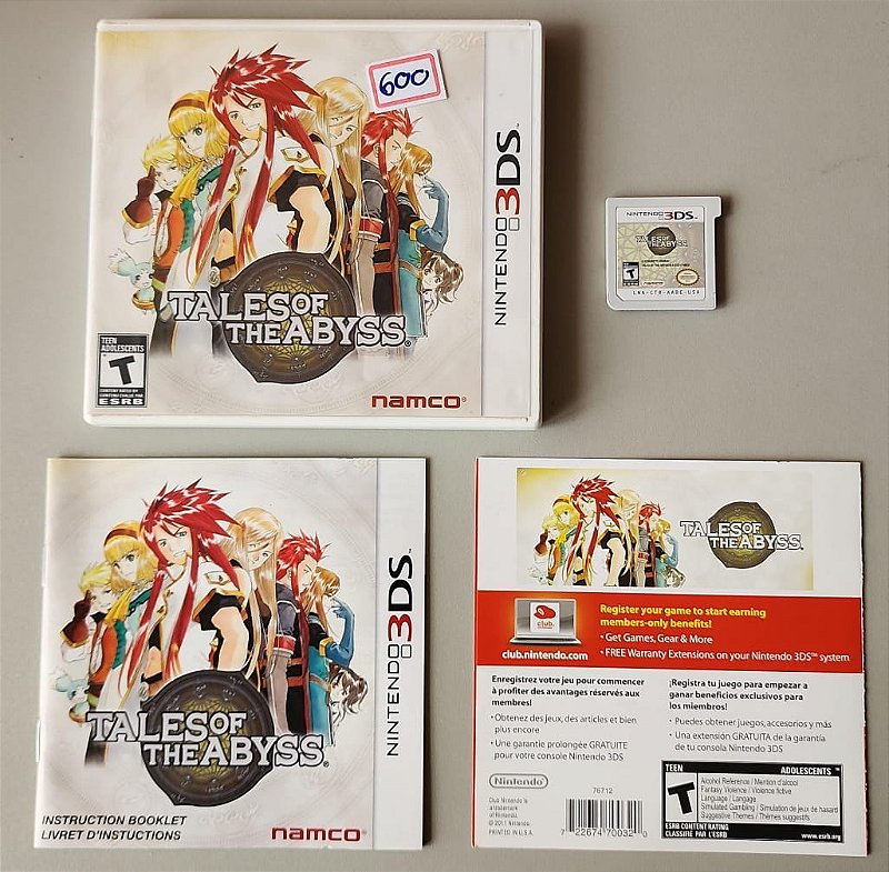 Tales Of The Abyss - Nintendo 3ds ( USADO ) - Rodrigo Games