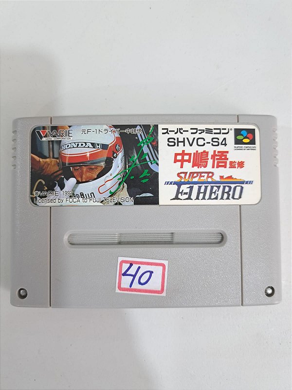 SUPER F1 HERO - Famicom Super Nintendo - JP Original ( USADO ...