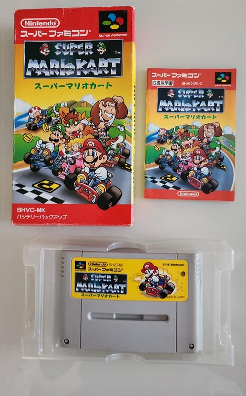 Mario Kart CIB Famicom Super Nintendo JP Original USADO - Main Image