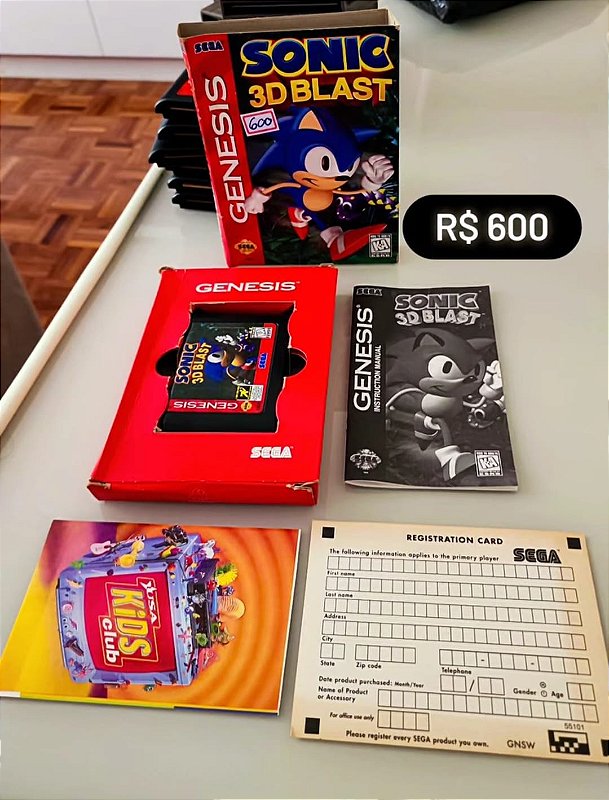 SONIC THE HEDGEHOG - Sega Megadrive Mega Drive - Complet CIB - NTSC-J JAP JAPAN EUR 42,90 - ES