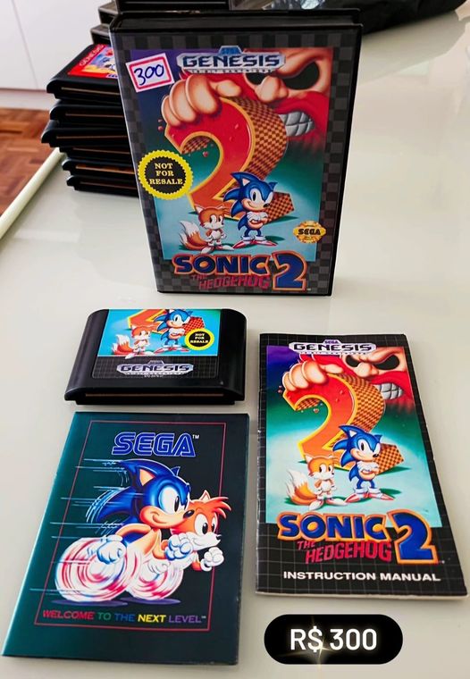 Sonic 2 CIB - Sega Genesis Mega Drive ( USADO ) - Rodrigo Games