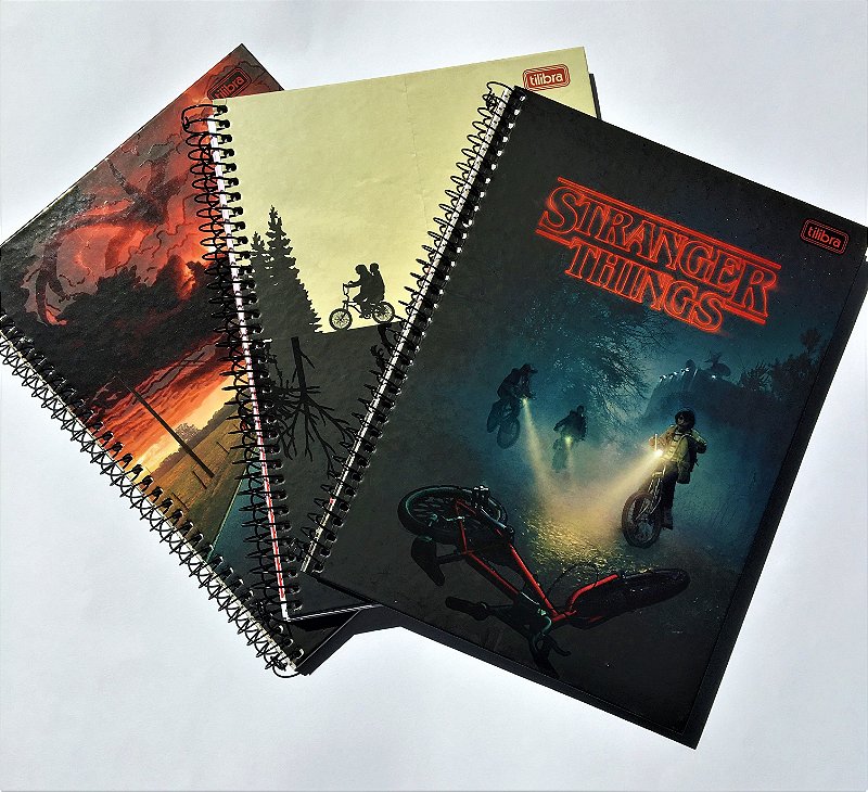 CADERNO - STRANGER THINGS - 80/160 FOLHAS - A4 - TILIBRA - Loja inusitada