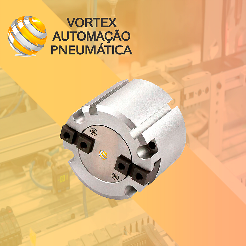 Garra Paralela / Pinça Pneumática Dois dedos Dupla Ação Modelo 16D ...