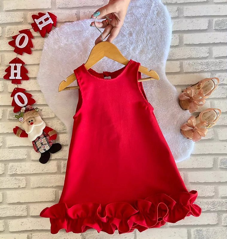 Vestido Para O Natal E Ano Novo Vestido Natal GD Baby Kids Artigos