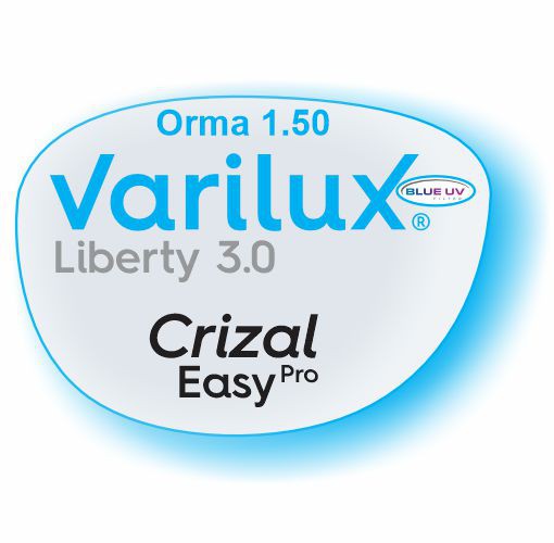 Varilux Liberty Orma Blue Uv Crizal Easy Pro Parceiro Óptica Santa