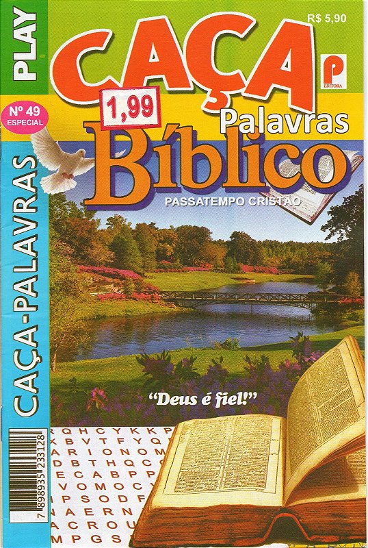 CAÇA PALAVRA BIBLICO PLAY ED.38 - revistaria nova cultura