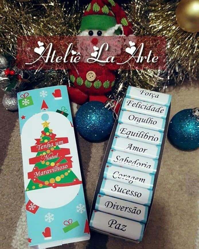 Caixa de bis decorada - Tema Árvore de Natal - Ateliê La Arte- Artesanatos