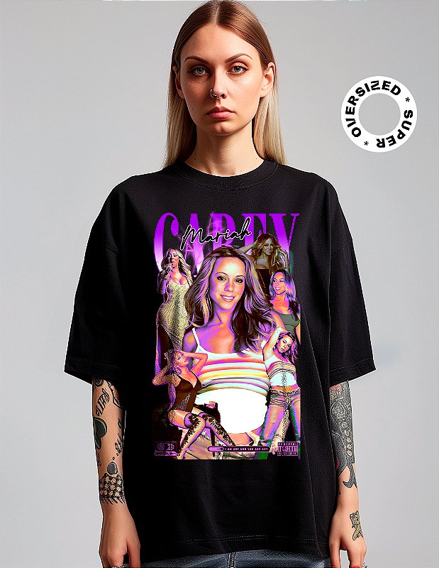 Camiseta Oversized Super Mariah Carey Obsessed - Sensorial