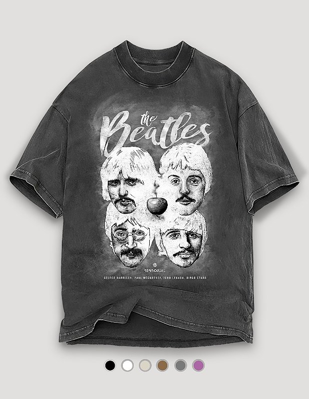 Camiseta Oversized Tubular The Beatles Apple - Sensorial