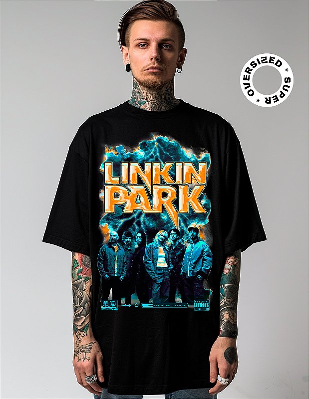 Camiseta Oversized Super Linkin Park Tour 2024 - Sensorial