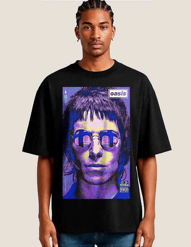 Camiseta Oversized Super Oasis Liam Gallagher - Sensorial