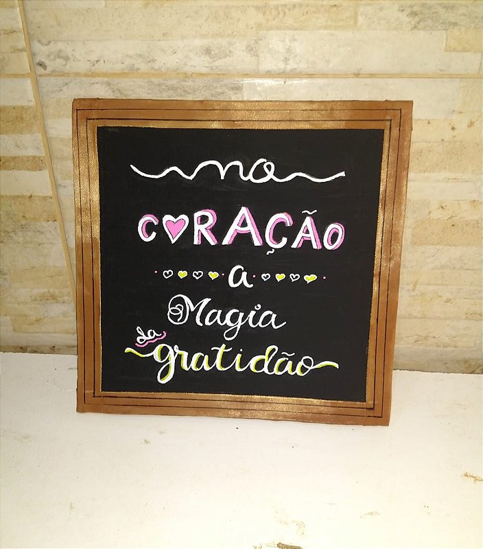 Lettering no coração