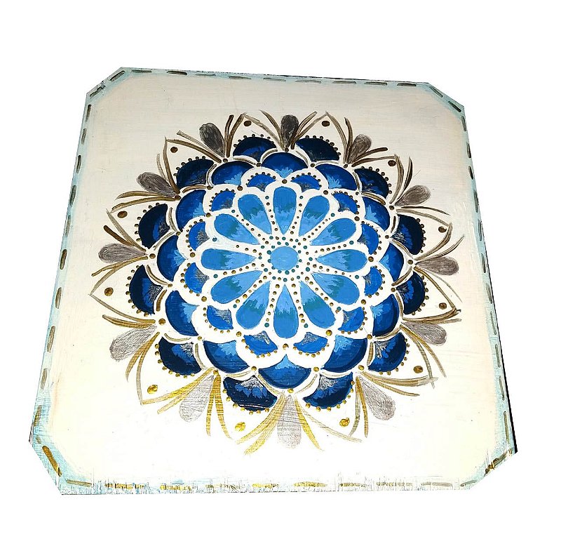 Mandala luz azul