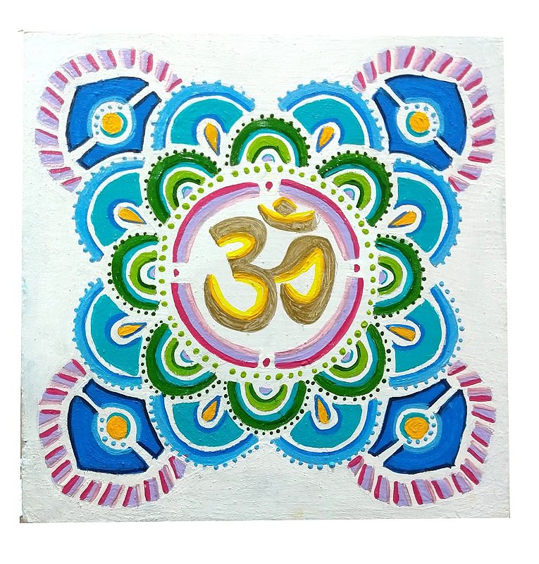 MANDALA OM DOURADO