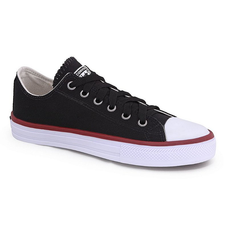 all star preto cano baixo