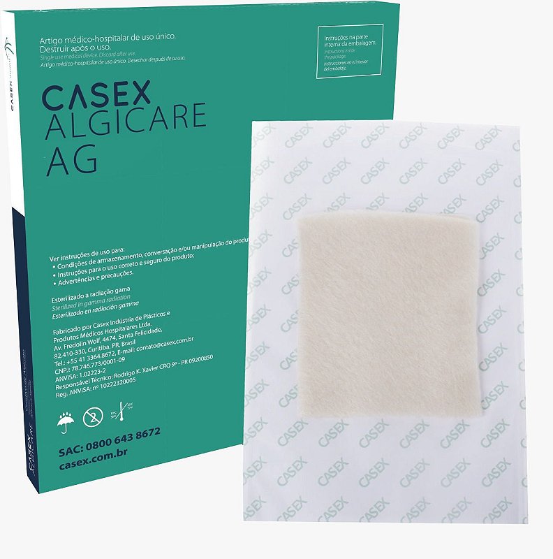 Curativo De Alginato Com Prata Casex Casex Innovation In Healthcare 7037