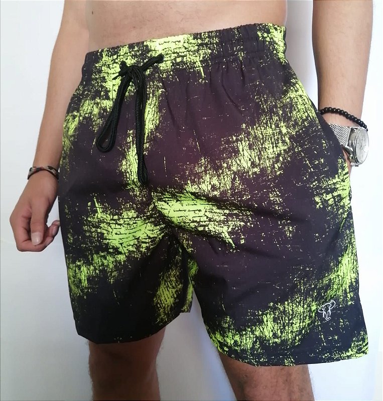 Shorts Elastic Sublimado Masc Adulto 3 Bolsos Cores