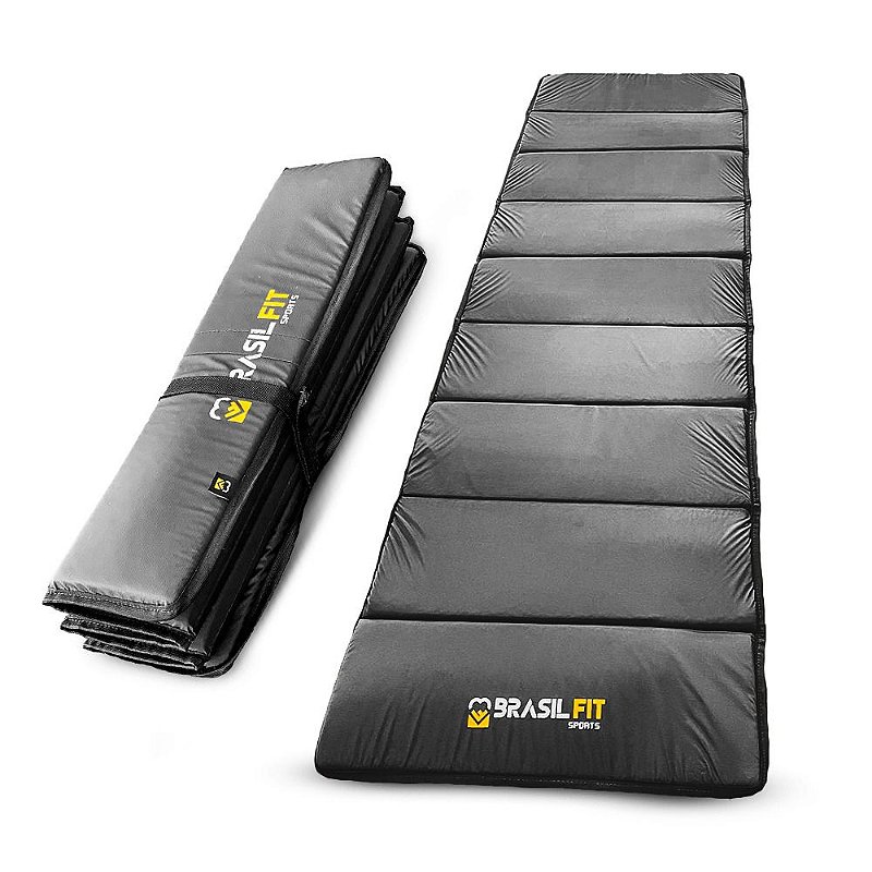 Colchonete Camping Dobrável 200X60cm - Brasil Fit Industria e Comercio ...