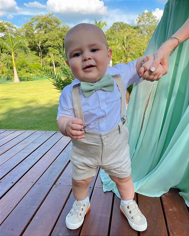 Conjunto Pajem Roupa De Noivinho Com Suspensorio Roupa Pajem