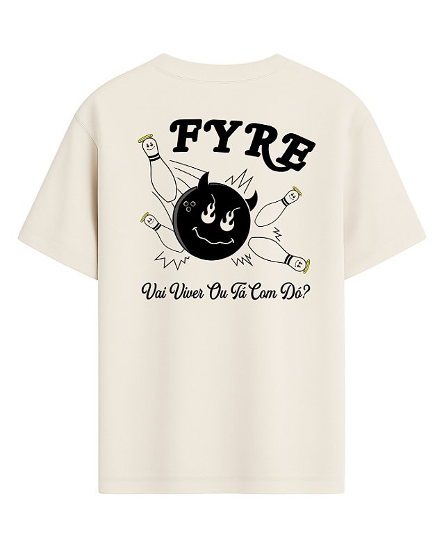 Camiseta Bowlyng - Oversized Off White